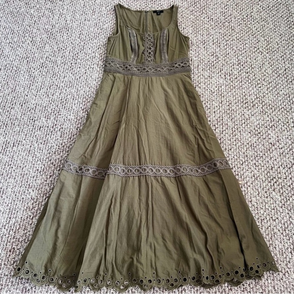 J.Crew Lace Cotton Midi Dress Size XS